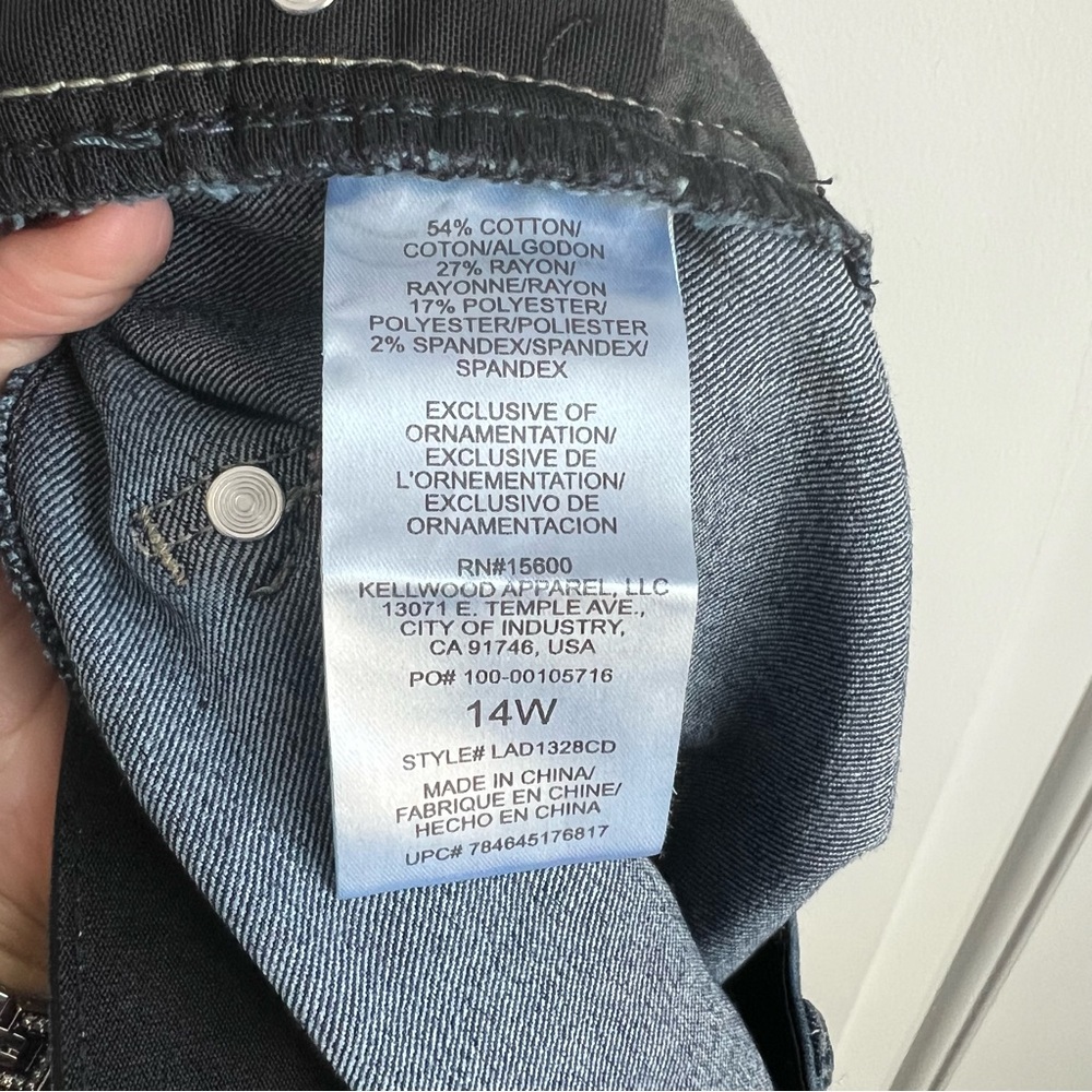 Wit and wisdom blue skinny jeans Size 14W - Picture 3 of 7